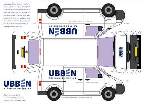 bestelbus bouwplaat ubben volkswagen LT